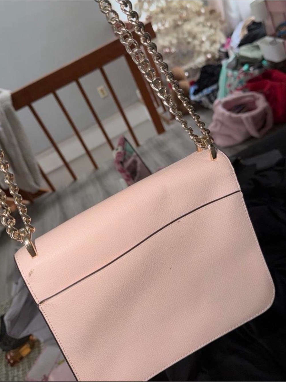 kate spade Blush Pink Chain Shoulder Crossbody Bag